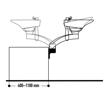 Dimensional drawing Contura Mono Wall