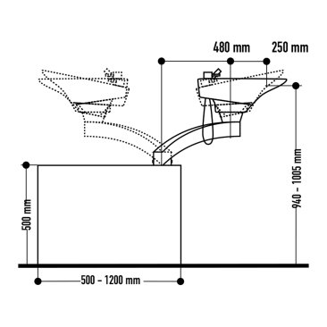 Dimensional drawing Contura Box