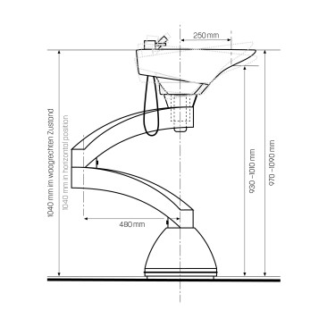 Dimensional drawing Contura Swing