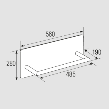 Dimensional drawing Footrest Forum