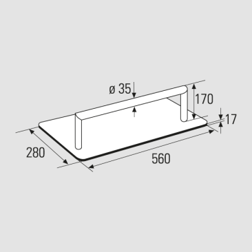 Dimensional drawing Footrest Forum
