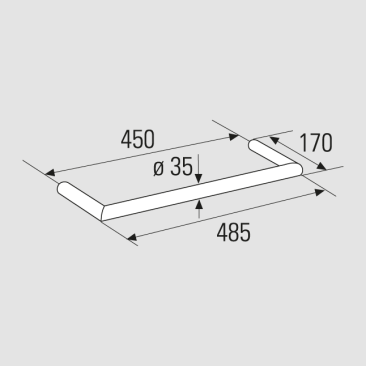Dimensional drawing Footrest Forum