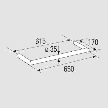 Dimensional drawing Footrest Forum